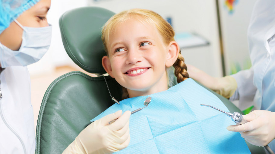 Kid Having a Dental Exam in Waukee